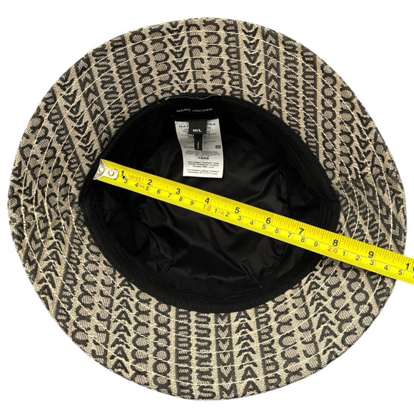 Marc Jacobs Black and Cream Patterned Hat main image 6